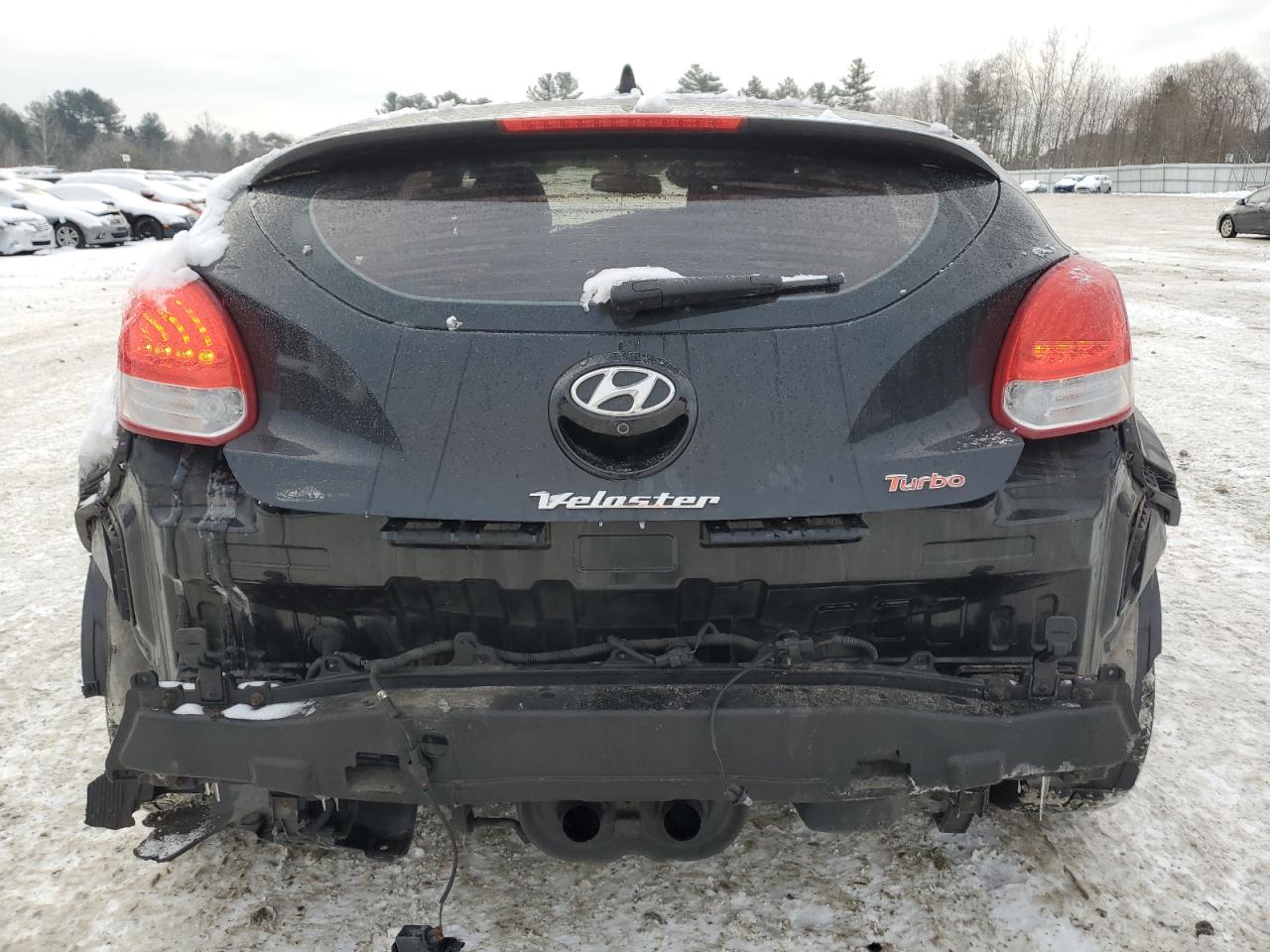 2015 Hyundai Veloster VIN KMHTC6AE4FU226458 Copart auction photo, front end / rear end damage thumbnail 6
