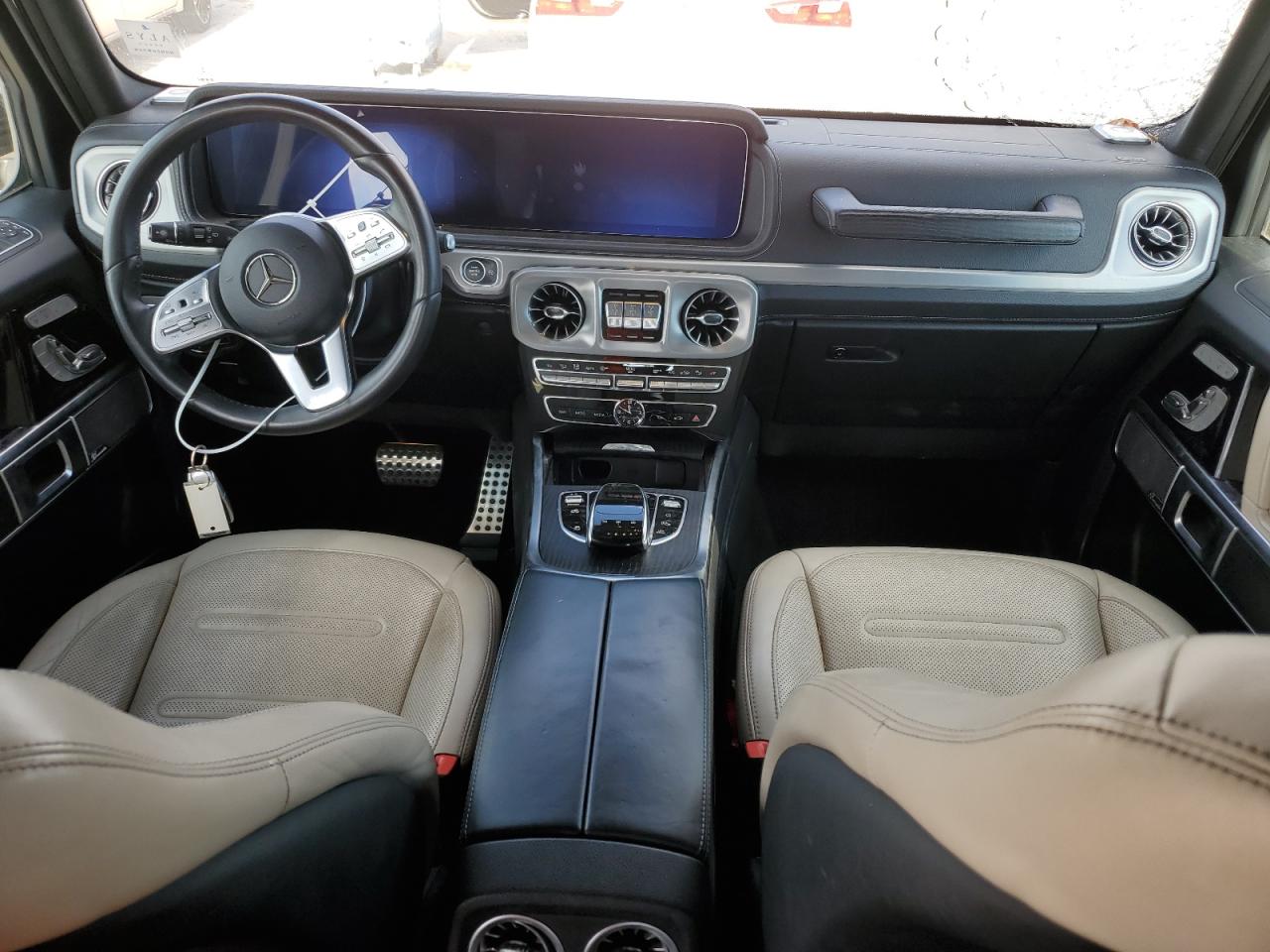 2020 Mercedes-Benz G-klasse VIN WDCYC6BJXLX334383 Copart auction photo, top/roof damage thumbnail 8