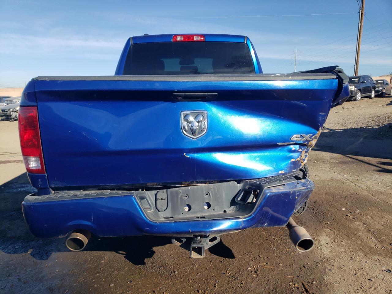 2018 RAM 1500 VIN 1C6RR7FT6JS192979 Copart auction photo, side / rear end damage thumbnail 6