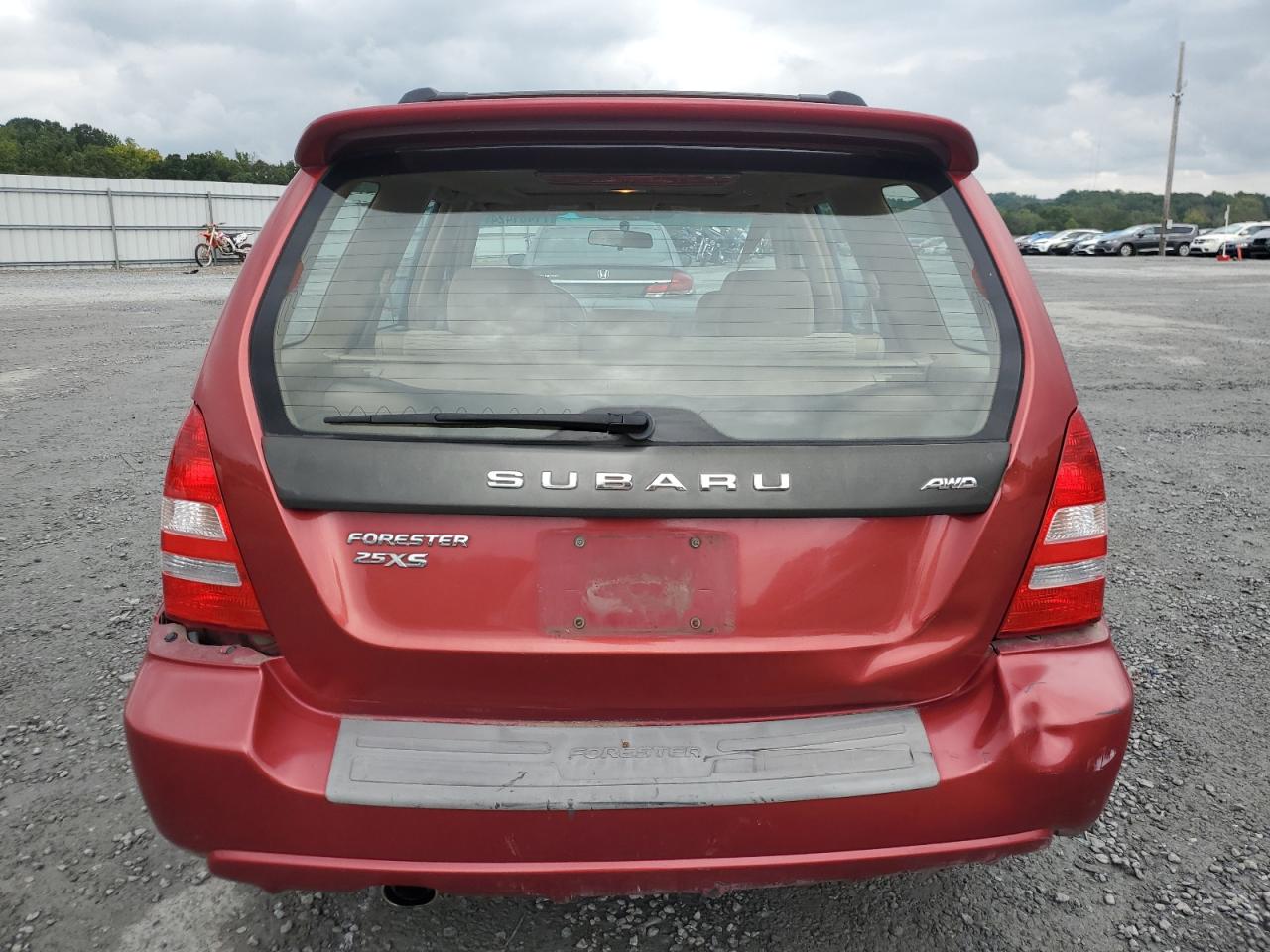 2004 Subaru Forester VIN JF1SG65634G741847 copart_com auction photo, rear end damage thumbnail 6