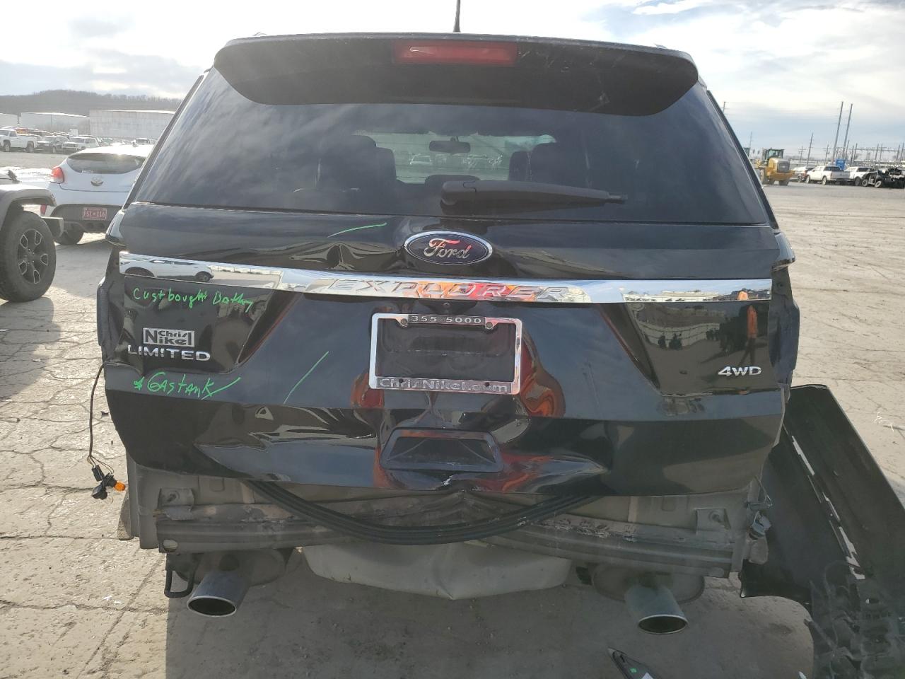 2018 Ford Explorer VIN 1FM5K8F85JGB45499 Copart auction photo, rear end damage thumbnail 6