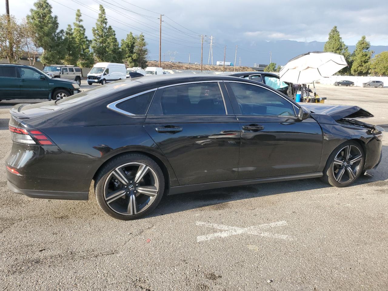 2023 Honda Accord VIN 1HGCY2F52PA002116 Copart auction photo, front end / side damage thumbnail 3