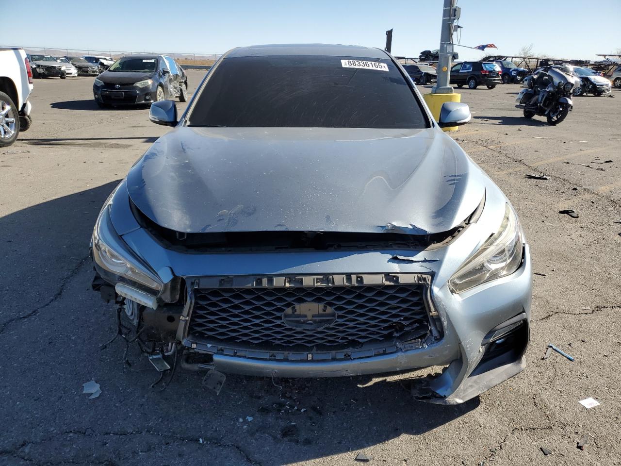 2018 Infiniti Q50 VIN JN1EV7AP1JM355428 Copart auction photo, front end damage thumbnail 5