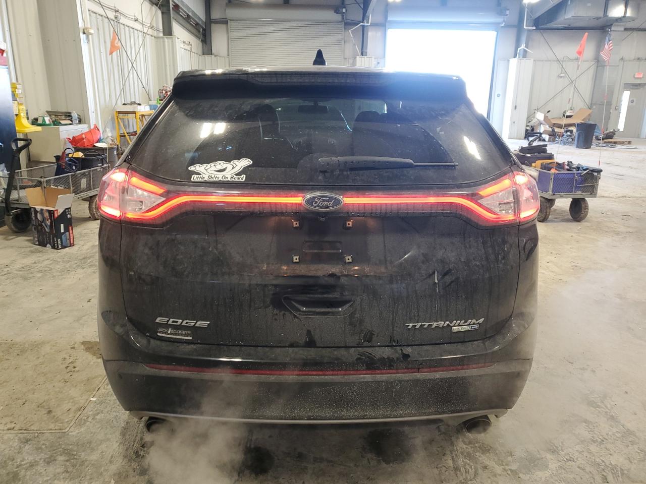 2016 Ford Edge VIN 2FMPK4K9XGBB66929 Copart auction photo, front end / side damage thumbnail 6
