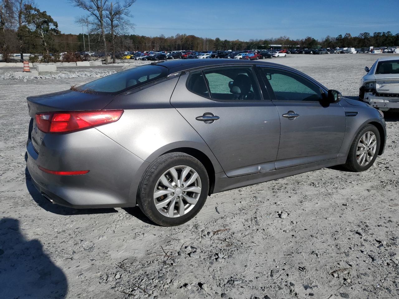 2015 KIA Optima VIN 5XXGN4A71FG416309 Copart auction photo, front end / side damage thumbnail 3