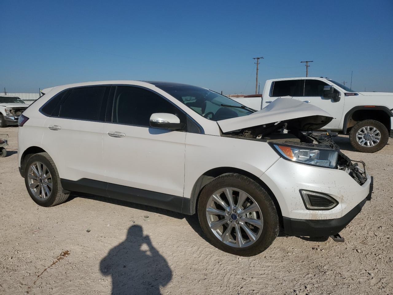 2017 Ford Edge VIN 2FMPK3K83HBC65188 Copart auction photo, front end damage thumbnail 4
