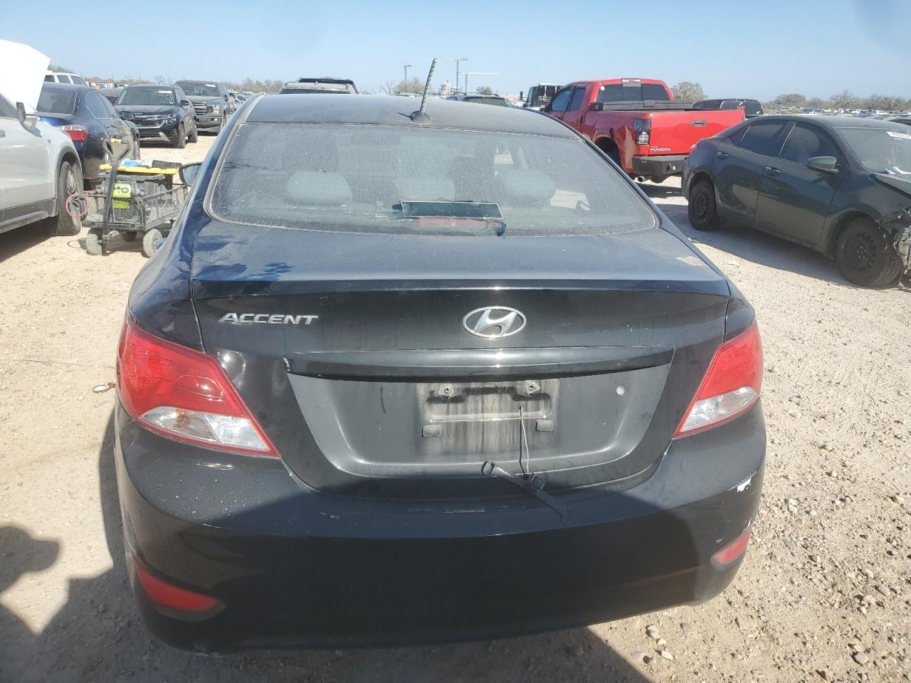 2016 Hyundai Accent VIN KMHCT4AE8GU102201 Copart auction photo, vandalism / front end damage thumbnail 6