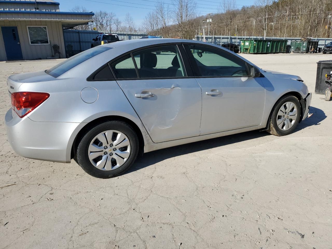 2014 Chevrolet Cruze VIN 1G1PA5SHXE7185967 Copart auction photo, front end / side damage thumbnail 3