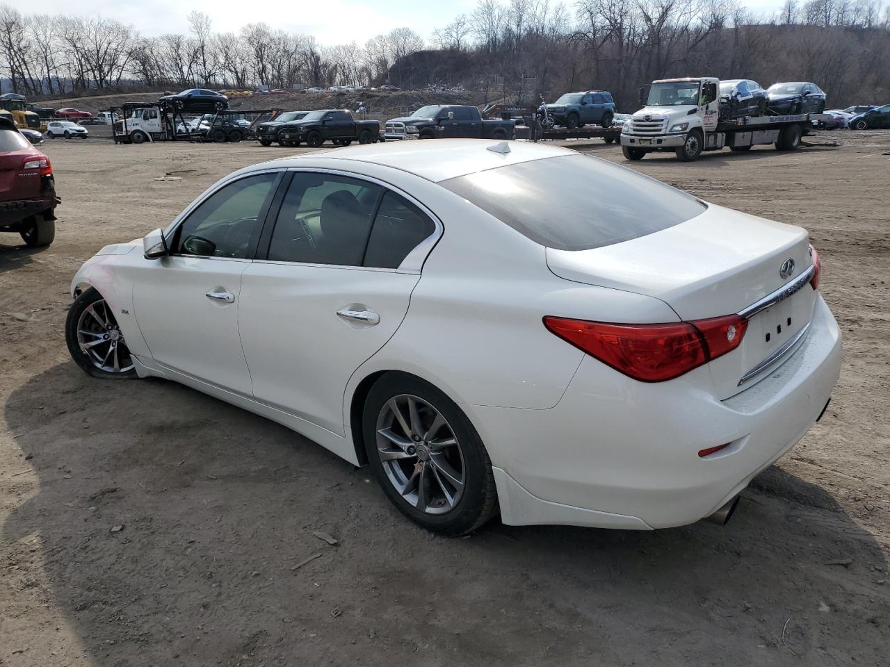 2017 Infiniti Q50 VIN JN1EV7AP8HM740852 Copart auction photo, front end / minor dent/scratches damage thumbnail 2