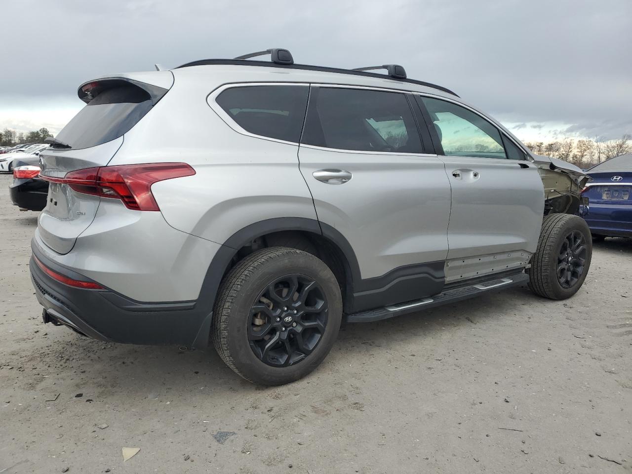 2022 Hyundai Santa Fe VIN 5NMS6DAJ0NH398033 Copart auction photo, front end / side damage thumbnail 3