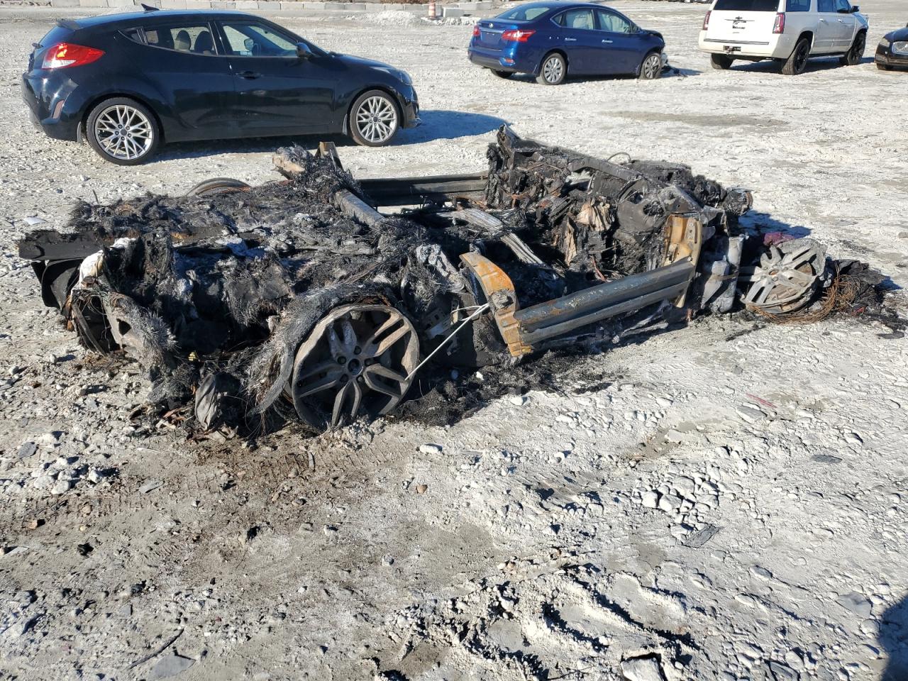 2015 Chevrolet Corvette VIN 1G1YJ2D7XF5102929 Copart auction photo, burn damage thumbnail 3