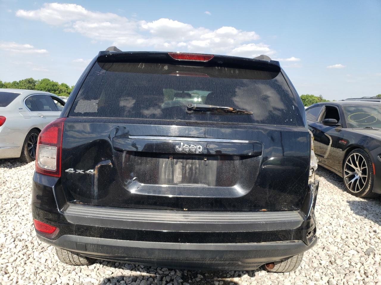 2015 Jeep Compass VIN 1C4NJDBB2FD147740 Copart auction photo, rear end damage thumbnail 6