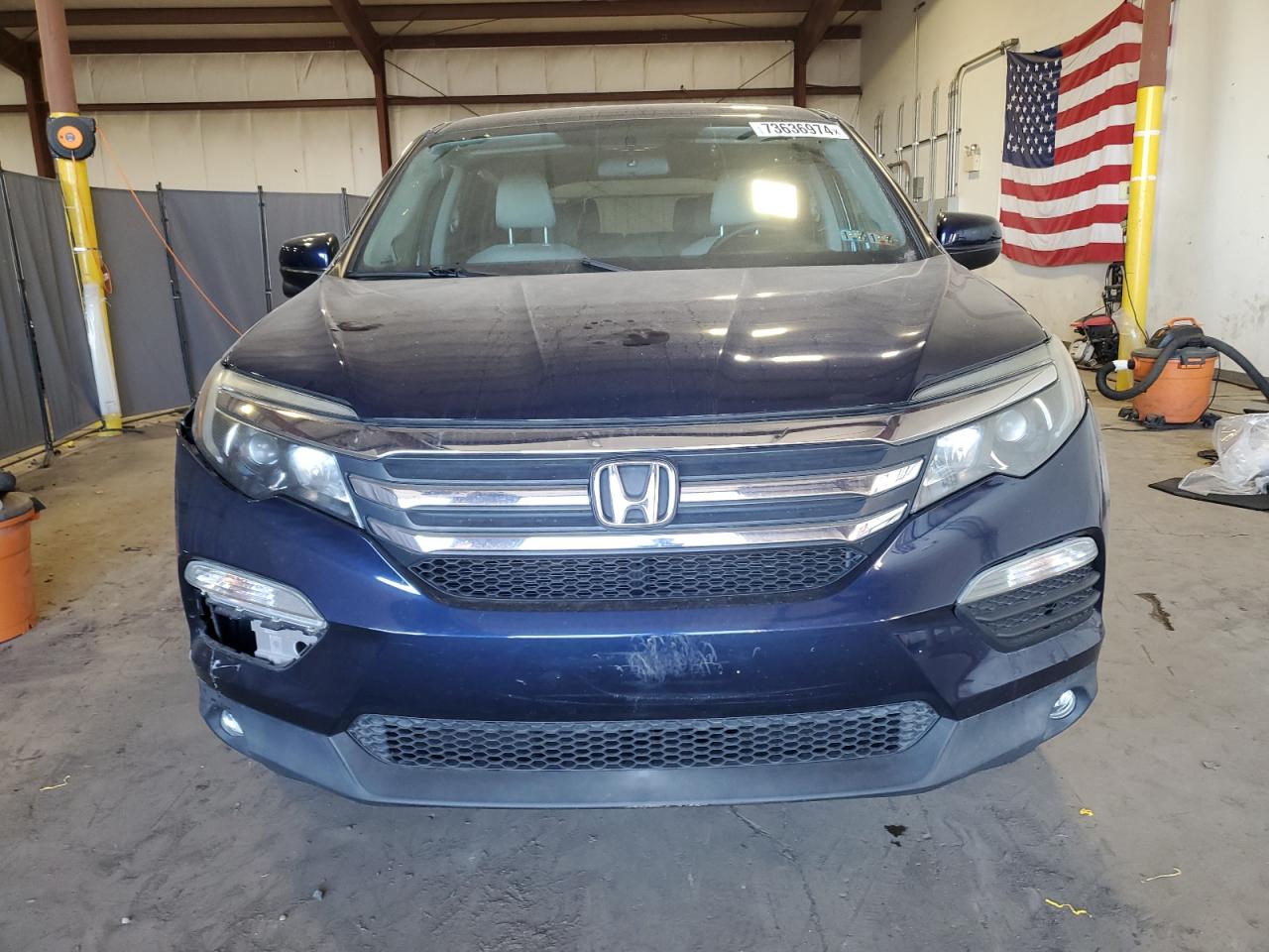 2016 Honda Pilot VIN 5FNYF6H34GB106692 Copart auction photo, side / front end damage thumbnail 5