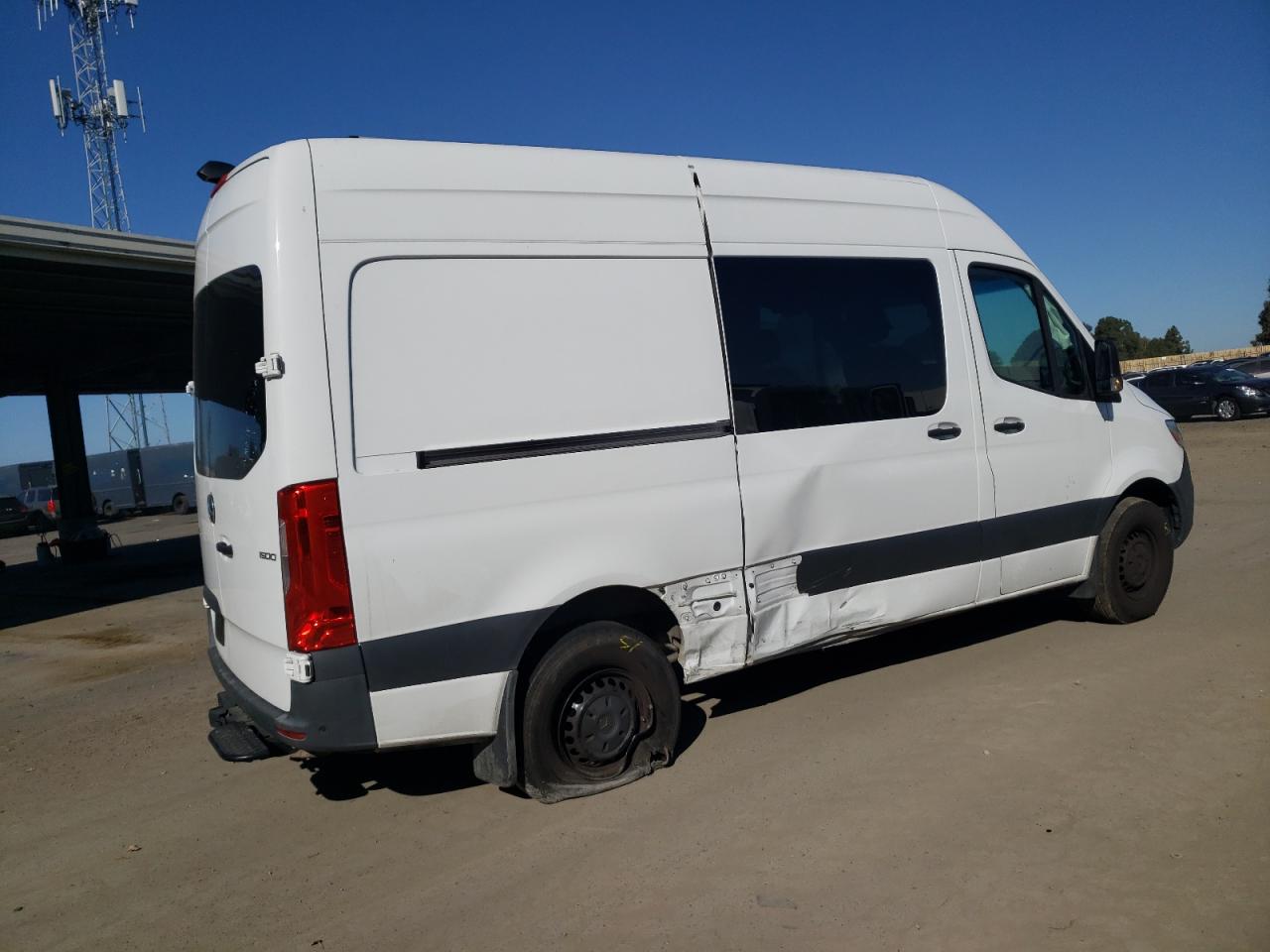 2021 Mercedes-Benz Sprinter VIN W1W70BGY3MT072289 Copart auction photo, side damage thumbnail 3