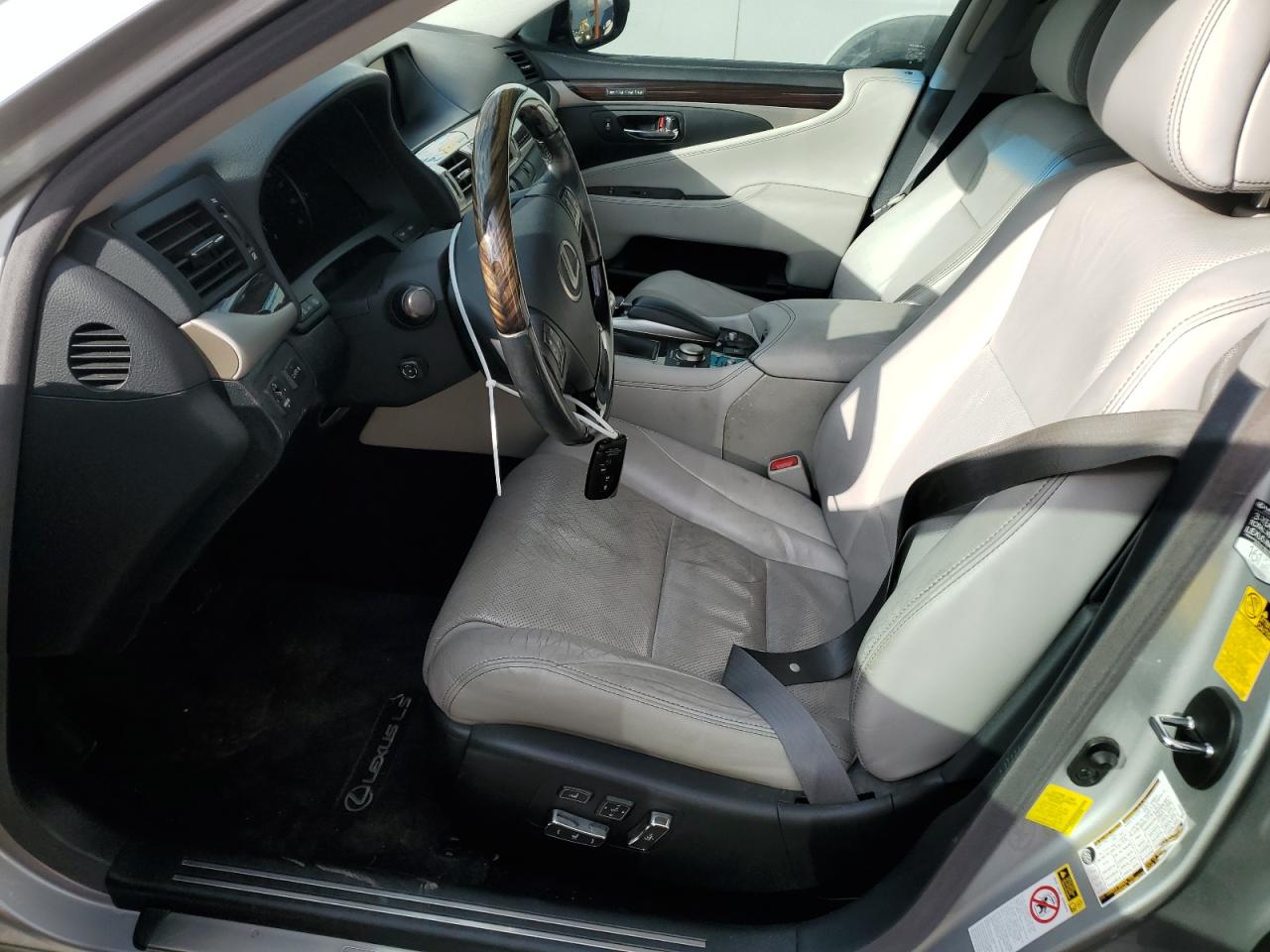2013 Lexus LS VIN JTHBL5EF4D5120160 Copart auction photo, front end damage thumbnail 7