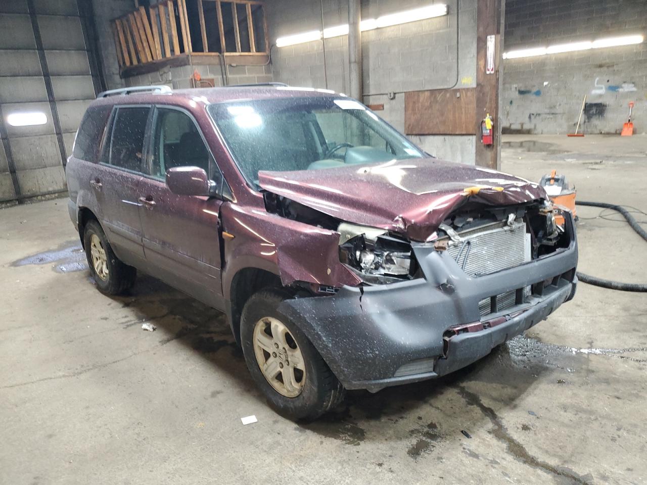 2008 Honda Pilot VIN 5FNYF18208B019173 Copart auction photo, front end damage thumbnail 4