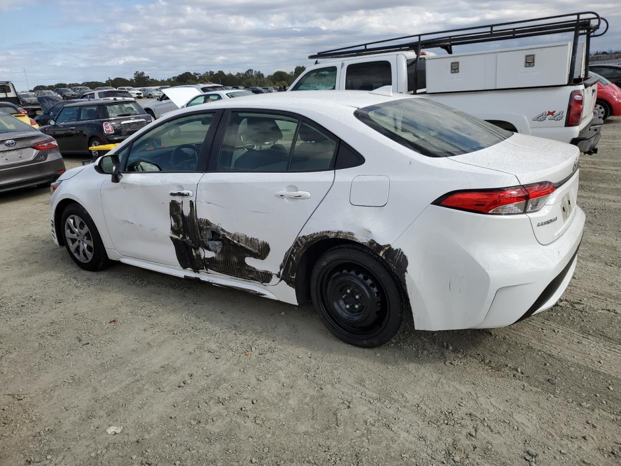 2020 Toyota Corolla VIN JTDEPRAE0LJ093276 Copart auction photo, side damage thumbnail 2