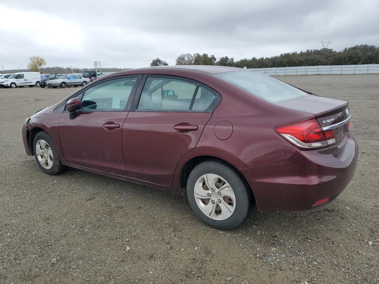 2015 Honda Civic VIN 2HGFB2F53FH522100 Copart auction photo, front end damage thumbnail 2