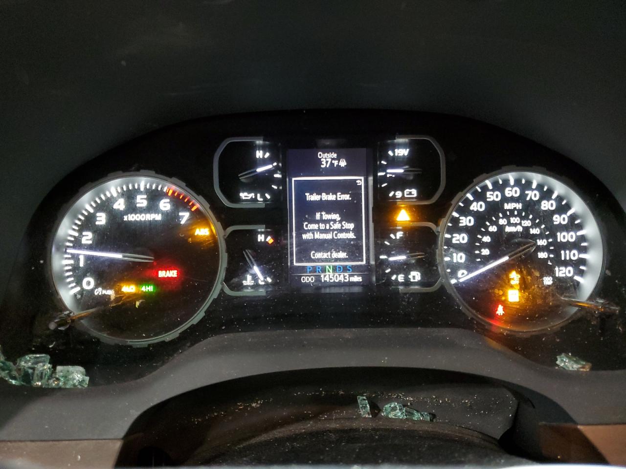 2019 Toyota Tundra VIN 5TFHY5F1XKX777501 Copart auction photo, front end / all over damage thumbnail 9