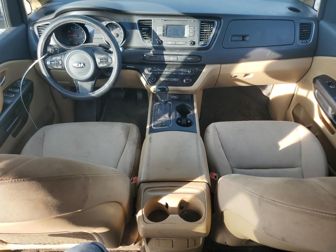 2015 KIA Sedona VIN KNDMB5C13F6017801 Copart auction photo, all over damage thumbnail 8