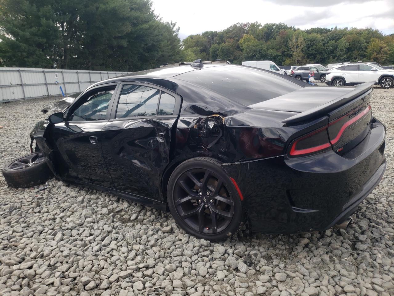 2020 Dodge Charger VIN 2C3CDXHG7LH251582 Copart auction photo, rollover damage thumbnail 2