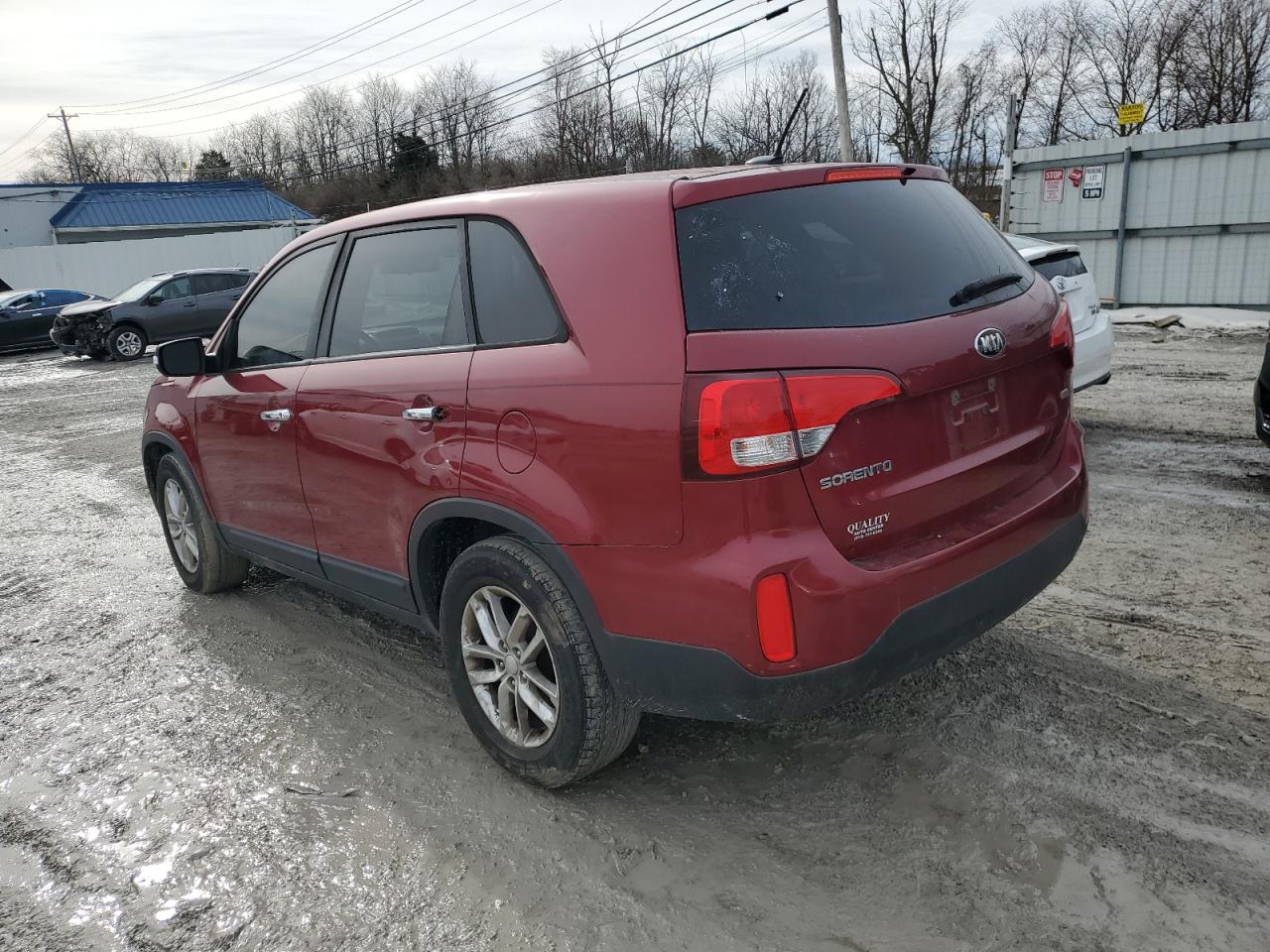 2014 KIA Sorento VIN 5XYKT3A64EG512267 Copart auction photo, side damage thumbnail 2
