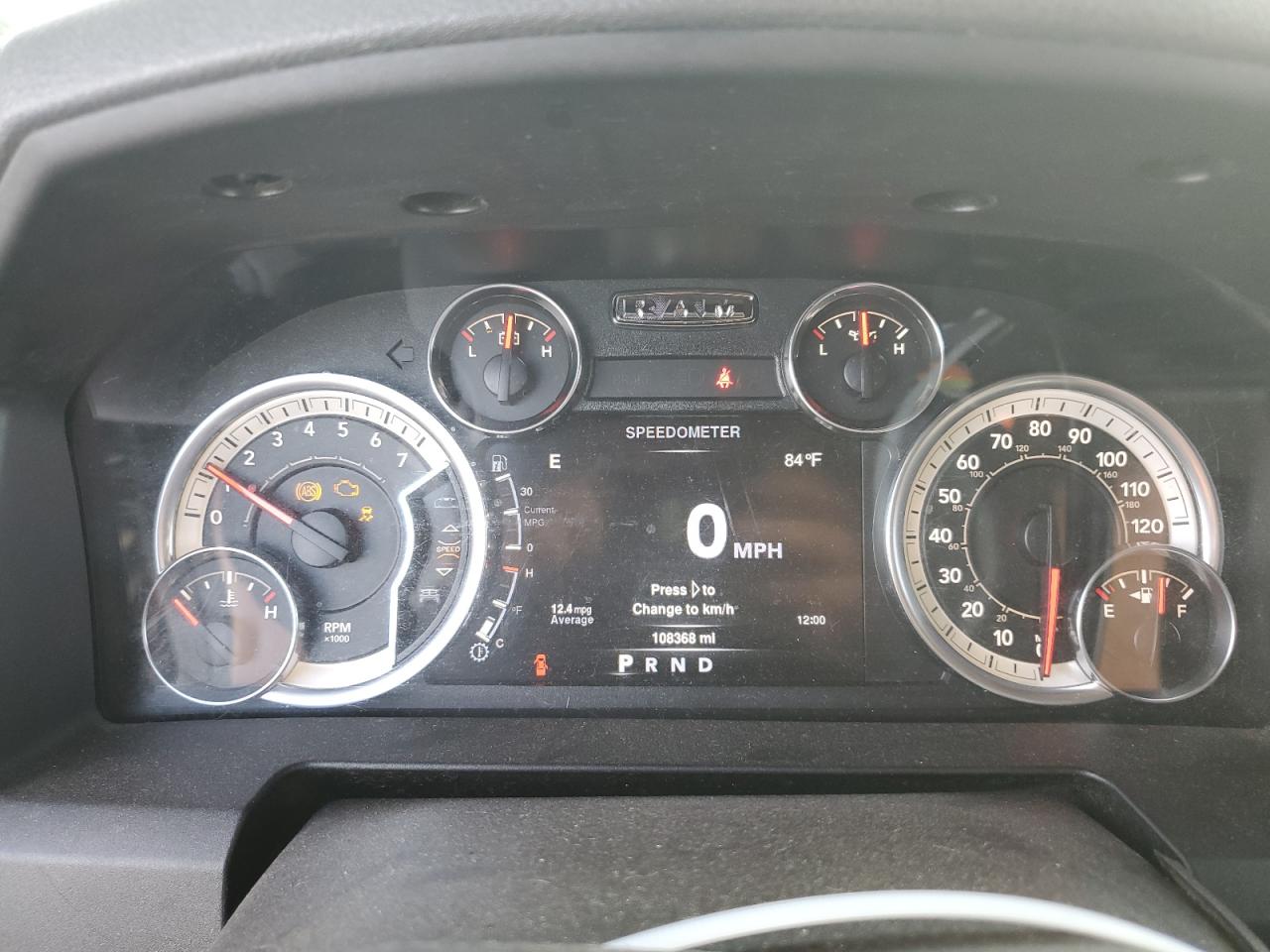 2013 RAM 1500 VIN 1C6RR7GT8DS610414 Copart auction photo, front end / side damage thumbnail 9