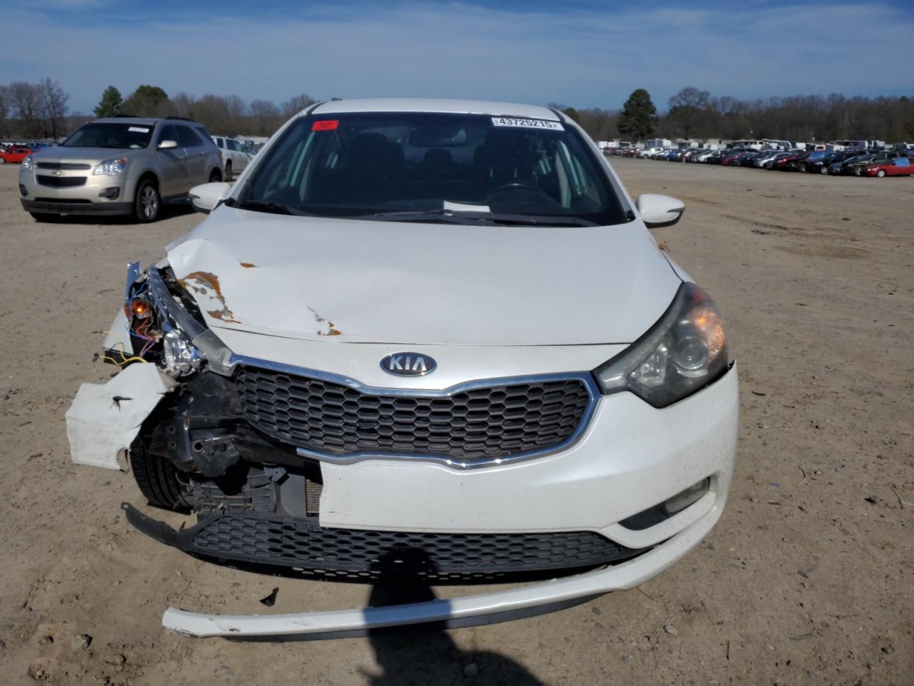 2014 KIA Forte VIN KNAFX4A85E5086432 Copart auction photo, front end damage thumbnail 5