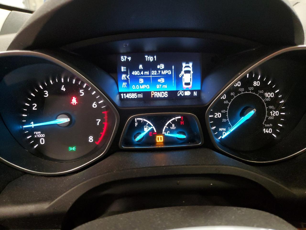2017 Ford Escape VIN 1FMCU9J99HUB80680 Copart auction photo, front end damage thumbnail 9