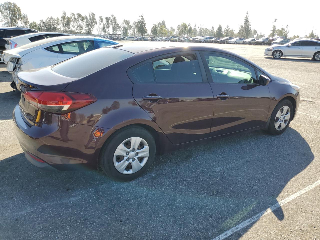 2017 KIA Forte VIN 3KPFK4A71HE116379 Copart auction photo, vandalism / stripped damage thumbnail 3