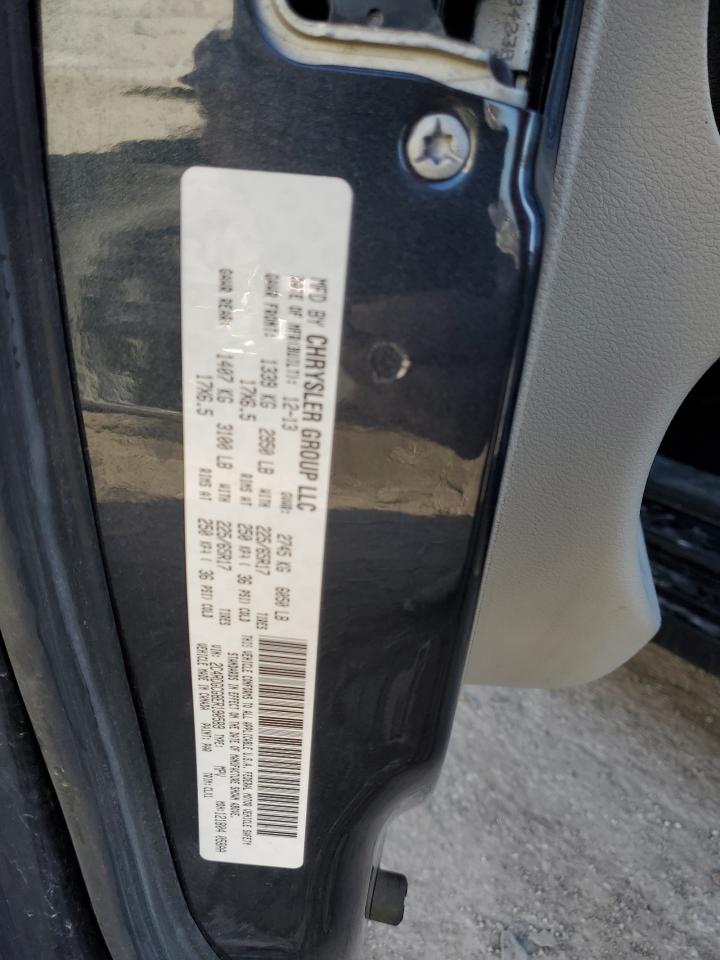 2014 Dodge Caravan VIN 2C4RDGCG8ER190589 Copart auction photo, front end / mechanical damage thumbnail 15