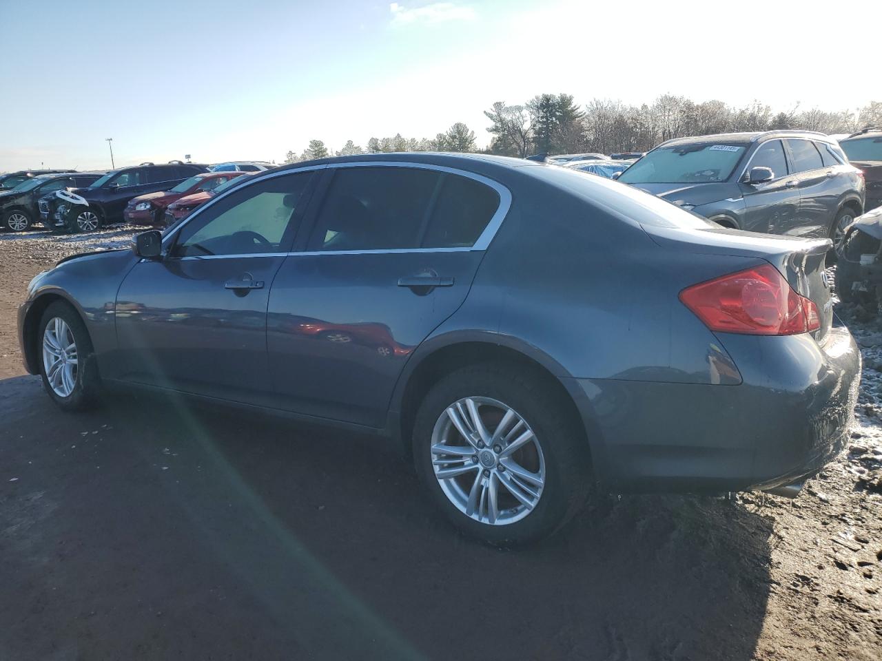 2011 Infiniti G VIN JN1DV6AR0BM651470 Copart auction photo, front end damage thumbnail 2