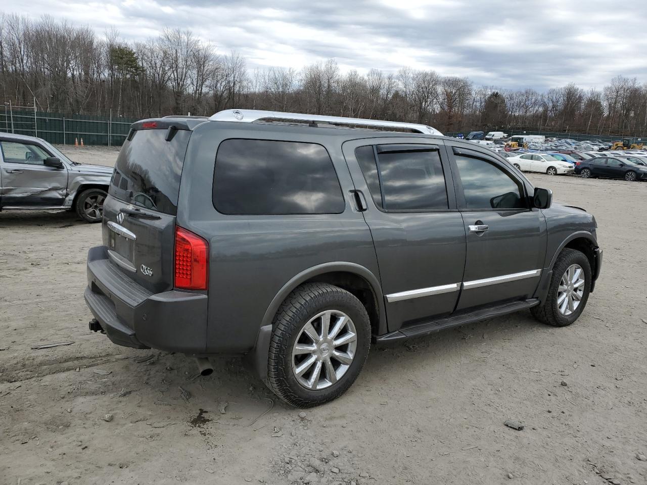 2008 Infiniti QX56 VIN 5N3AA08C88N912330 Copart auction photo, front end / undercarriage damage thumbnail 3