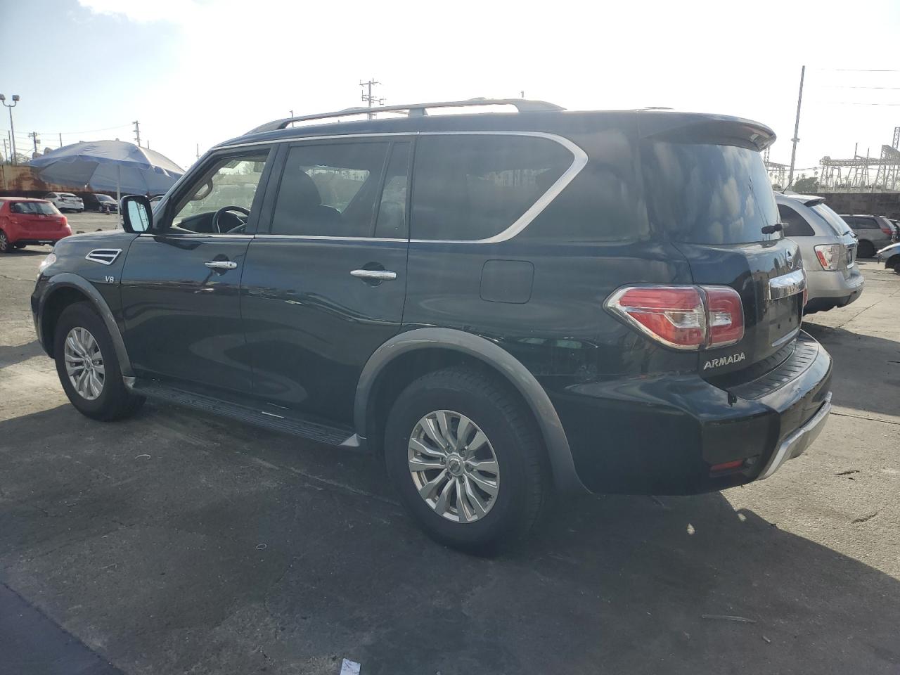2018 Nissan Armada VIN JN8AY2ND3JX002570 Copart auction photo, side damage thumbnail 2