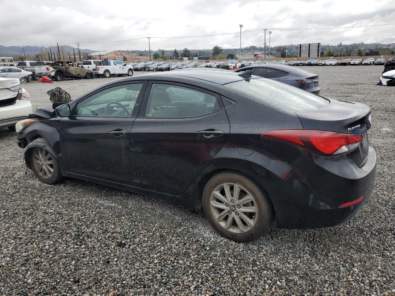 2015 Hyundai Elantra VIN KMHDH4AE3FU437774 Copart auction photo, front end damage thumbnail 2