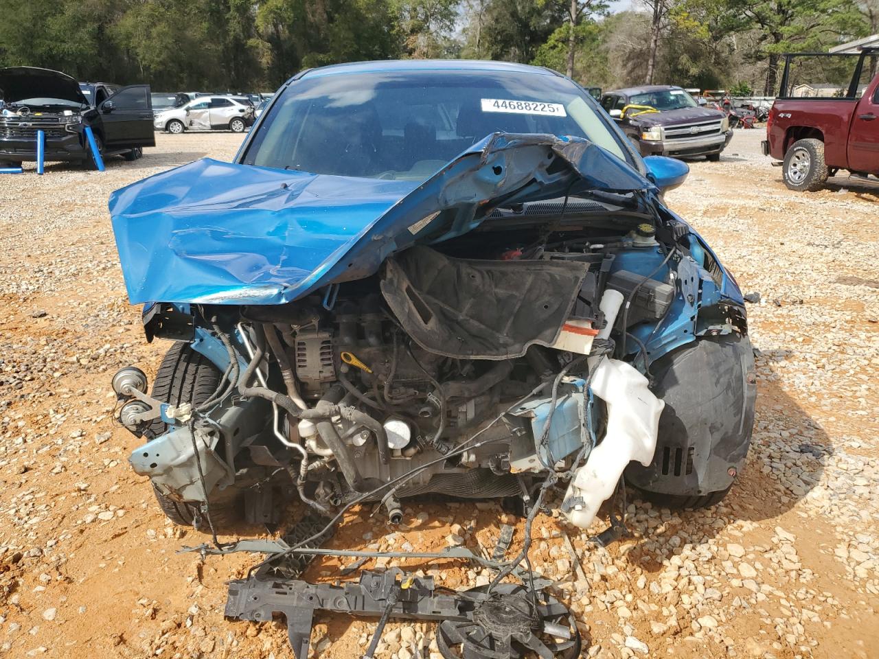 2017 Ford Fiesta VIN 3FADP4EJ5HM144342 Copart auction photo, front end damage thumbnail 5