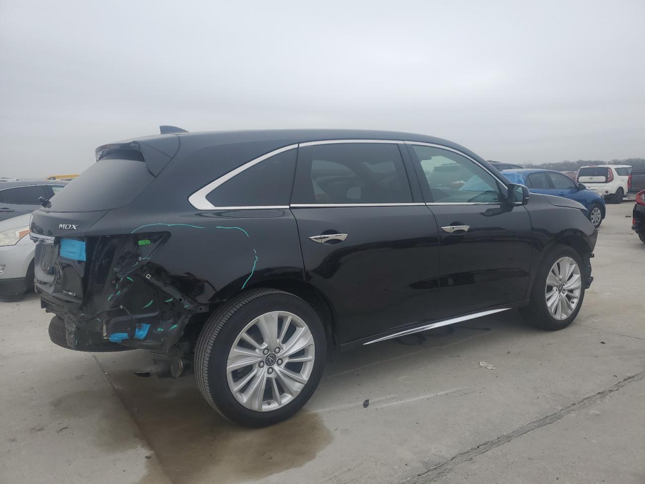 2020 Acura MDX VIN 5J8YD4H50LL009560 Copart auction photo, rear end damage thumbnail 3