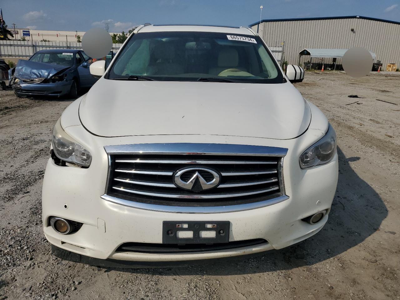 2013 Infiniti JX VIN 5N1AL0MM5DC302764 Copart auction photo, side damage thumbnail 5