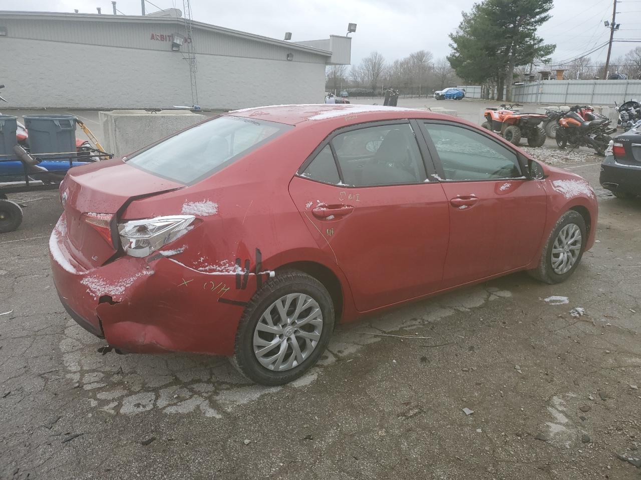 2019 Toyota Corolla VIN 2T1BURHE7KC199204 Copart auction photo, rear end damage thumbnail 3