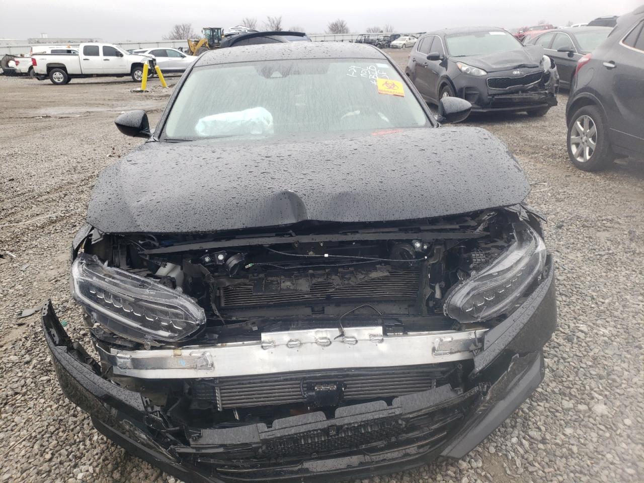2022 Honda Accord VIN 1HGCV1F40NA122438 Copart auction photo, rear end / front end damage thumbnail 5