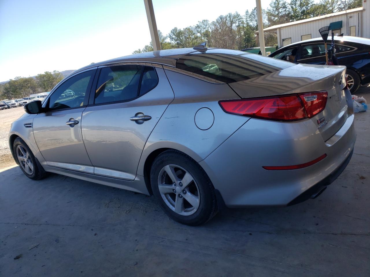 2015 KIA Optima VIN KNAGM4A74F5556424 Copart auction photo, front end damage thumbnail 2