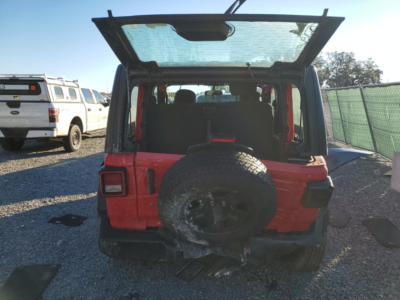 2019 Jeep Wrangler VIN 1C4GJXAG8KW652056 Copart auction photo, rear end damage thumbnail 6