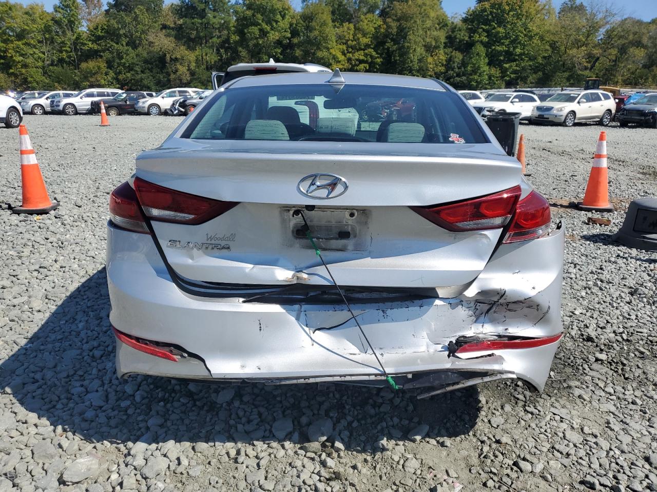 2018 Hyundai Elantra VIN 5NPD84LF8JH395955 Copart auction photo, rear end damage thumbnail 6