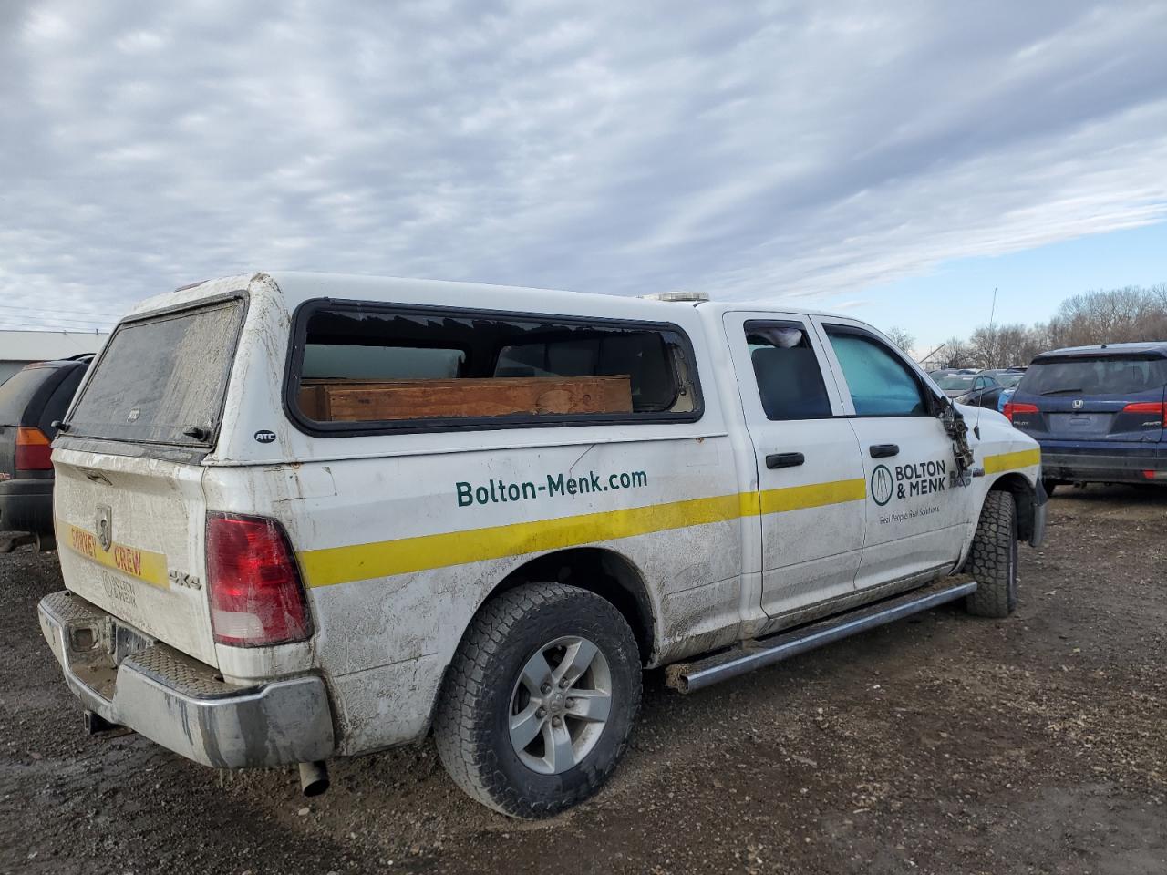 2018 RAM 1500 VIN 1C6RR7FT3JS142699 Copart auction photo, side / rear end damage thumbnail 3