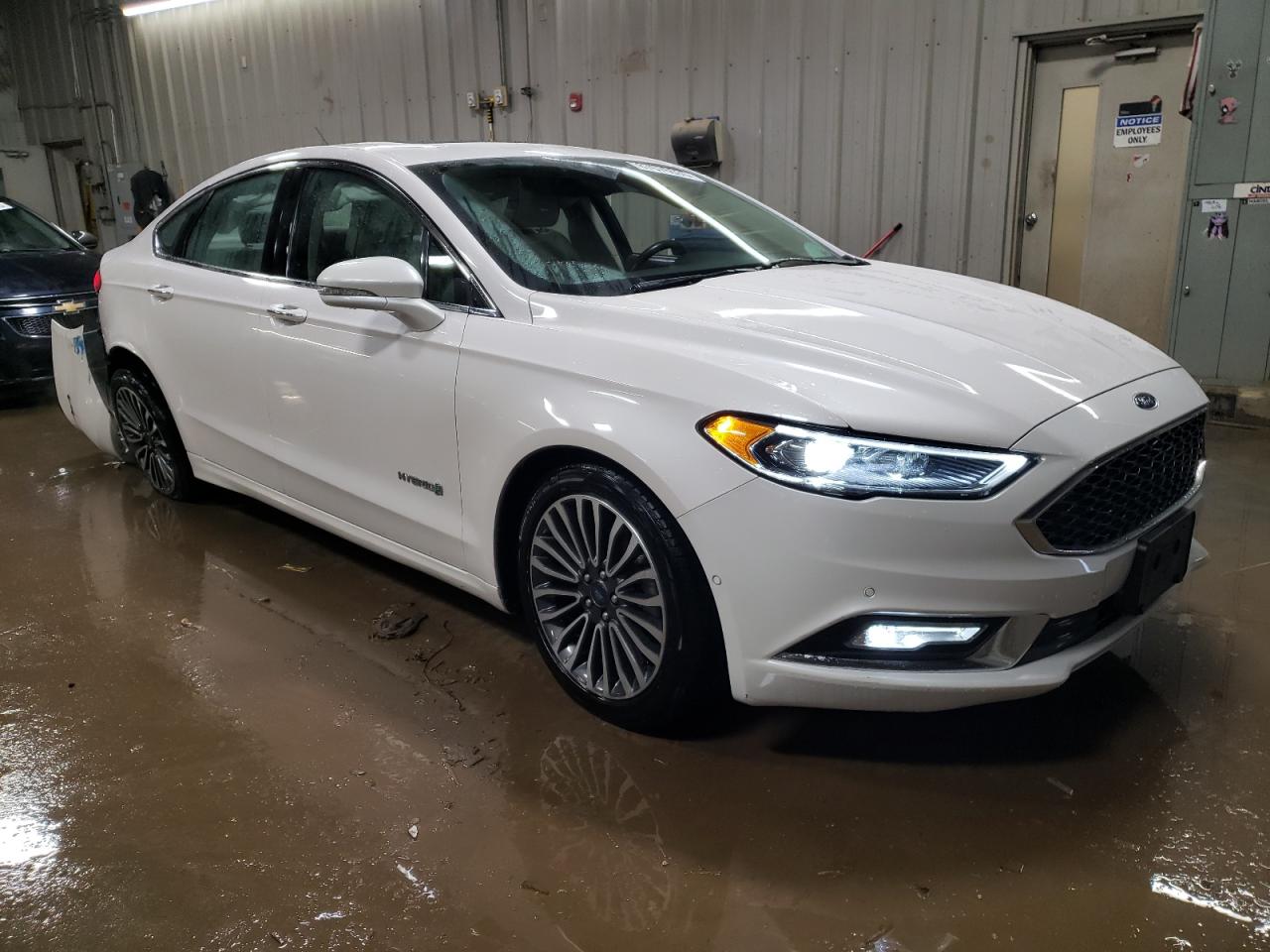 2018 Ford Fusion VIN 3FA6P0RU5JR165576 Copart auction photo, rear end damage thumbnail 4