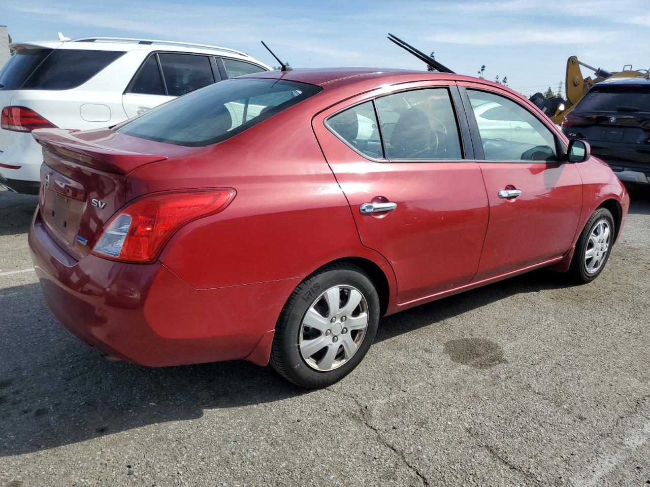2014 Nissan Versa VIN 3N1CN7AP2EK452456 Copart auction photo, front end damage thumbnail 3