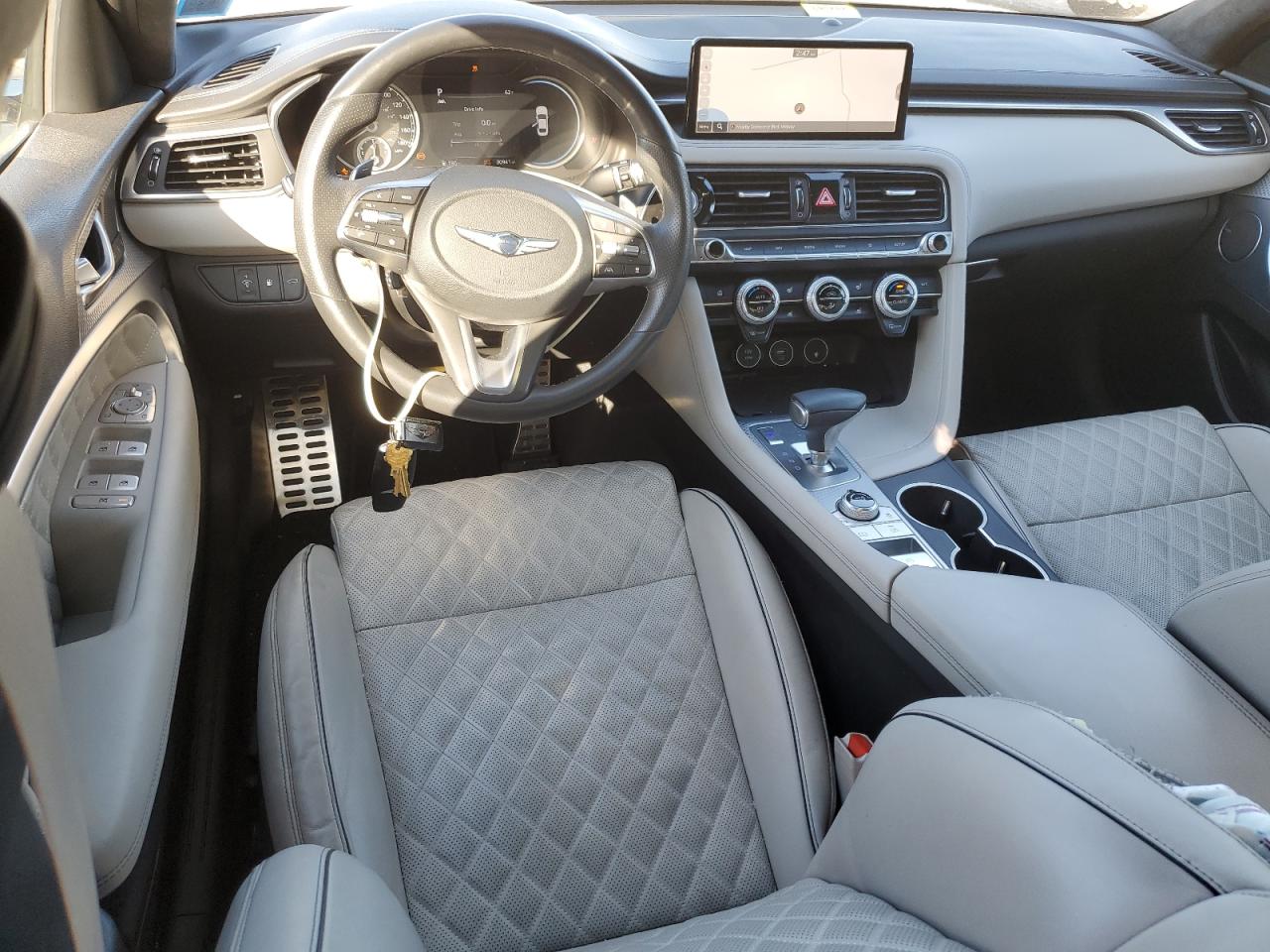 2022 Genesis G70 VIN KMTG54TE1NU082773 Copart auction photo, side damage thumbnail 8