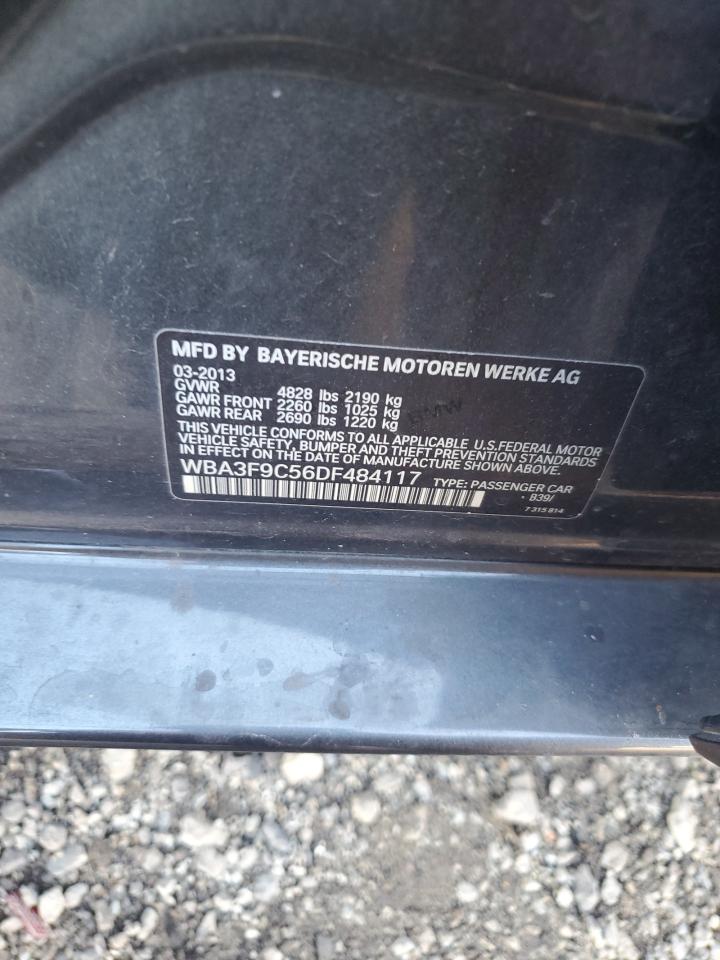 2013 BMW 1er VIN WBA3F9C56DF484117 Copart auction photo, front end damage thumbnail 12