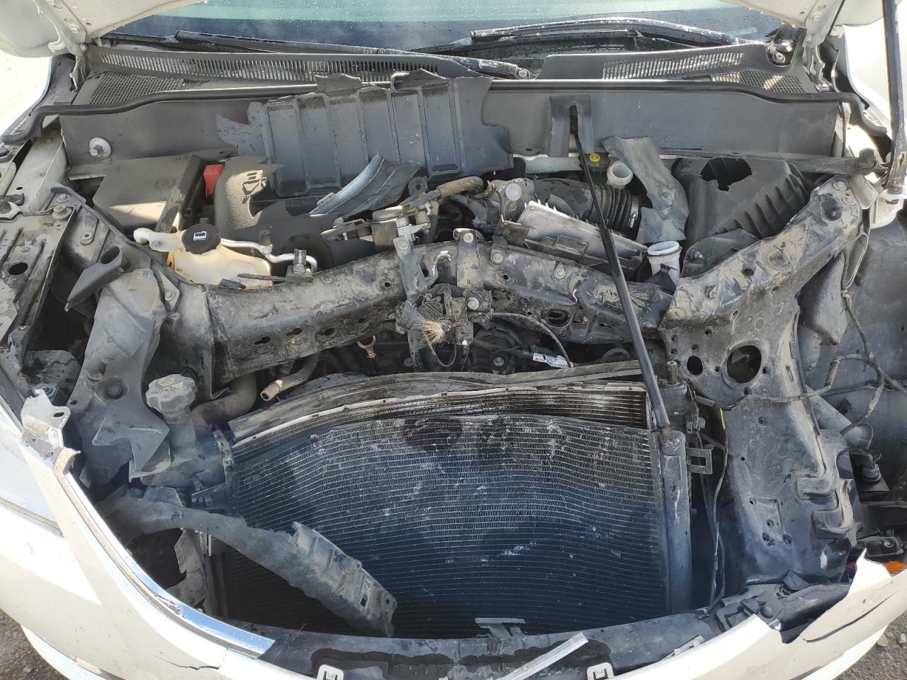 2013 Buick Enclave VIN 5GAKVDKD9DJ152314 Copart auction photo, front end / side damage thumbnail 12