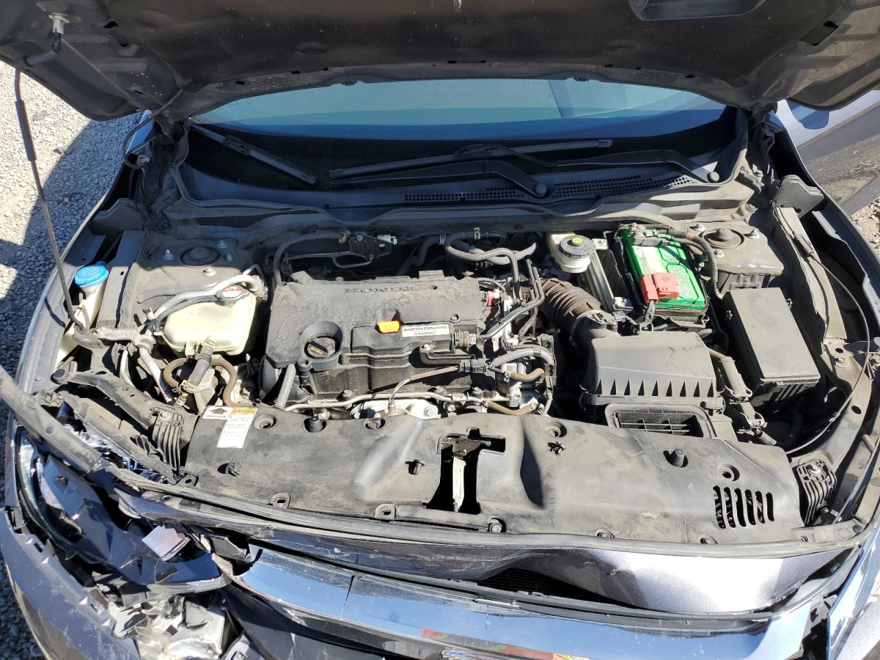 2016 Honda Civic VIN 2HGFC4B05GH313221 Copart auction photo, rear end / front end damage thumbnail 12